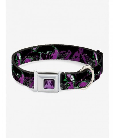 Disney Sleeping Beauty Maleficent Diablo Seatbelt Buckle Dog Collar $9.21 Pet Collars