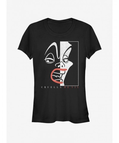 Disney Villains Cruella De Vil Cruella Cover Girls T-Shirt $8.96 T-Shirts