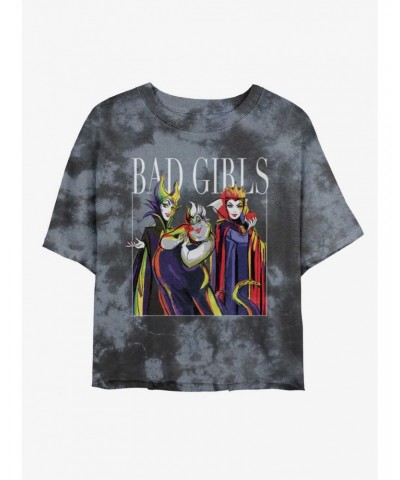 Disney Villains Bad Girls Tie-Dye Girls Crop T-Shirt $9.54 T-Shirts