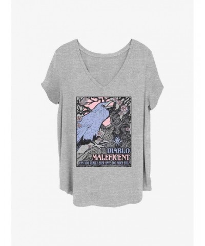 Disney Villains Too Much Evil Girls T-Shirt Plus Size $13.58 T-Shirts